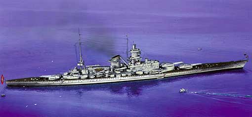 81085 Heller Немецкий линкор "Scharnhorst" Масштаб 1/400