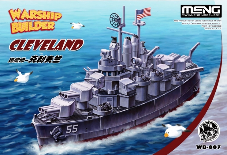 WB-007 Meng Model Корабль Warship Builder Cleveland