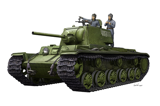 09597 Trumpeter Советский танк КВ-1 1942г. с экипажем 1/35