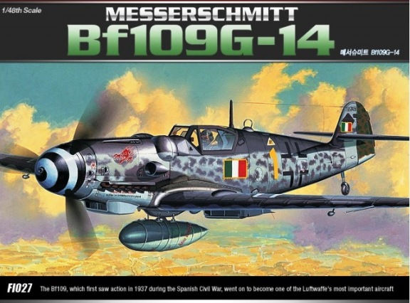  Сборная модель 12256 Academy Немецкий истребитель Messerschmitt Bf109G-14