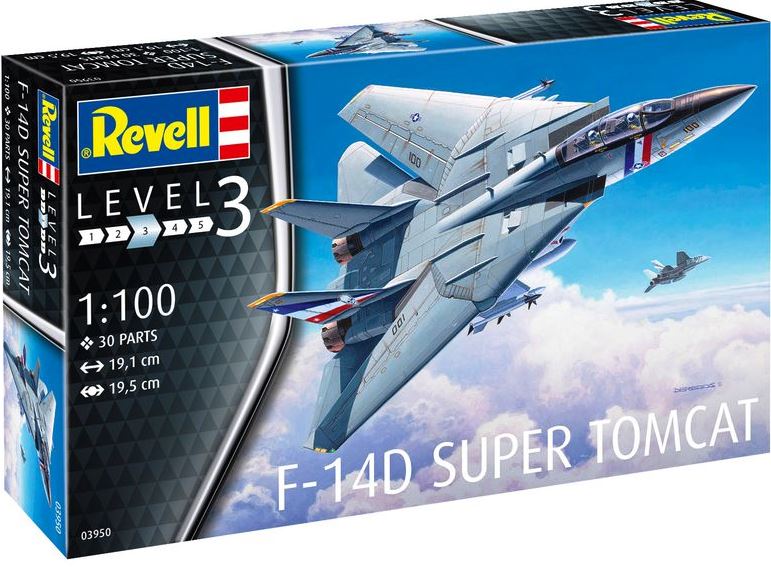 03950 Revell Палубный истребитель F-14D Super Tomcat 1/100