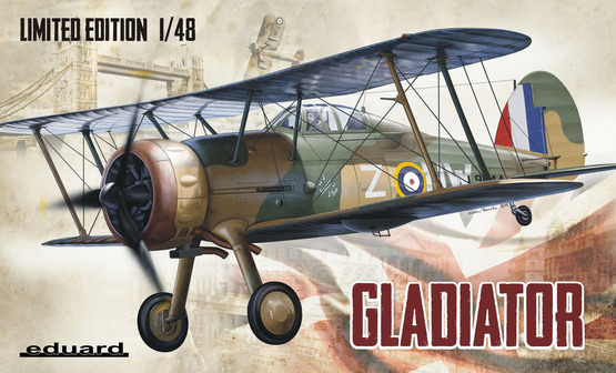  Сборная модель 1145 Eduard Самолет Gladiator 