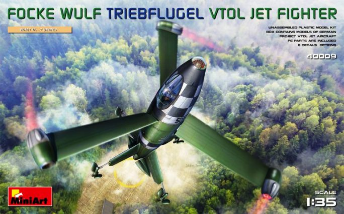40009 MiniArt  Истребитель Focke Wulf Triebflugel (VTOL) 1/35