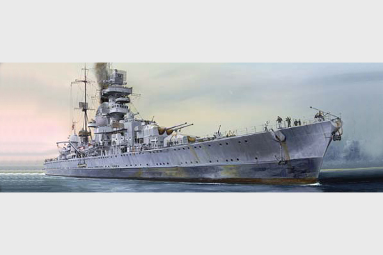 05767 Trumpeter Немецкий крейсер «Принц Ойген» 1945г Масштаб 1/700