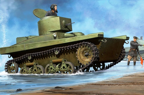 Сборная модель 83819 Hobby Boss Советский легкий танк Т-37А 