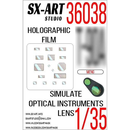 36038 SX-Art Имитация смотровых приборов Т-90 прозрачный (MENG) 1/35