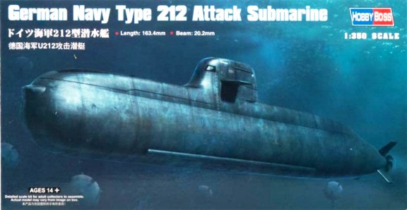 83527 Hobby Boss Подводная лодка Type 212 Масштаб 1/350