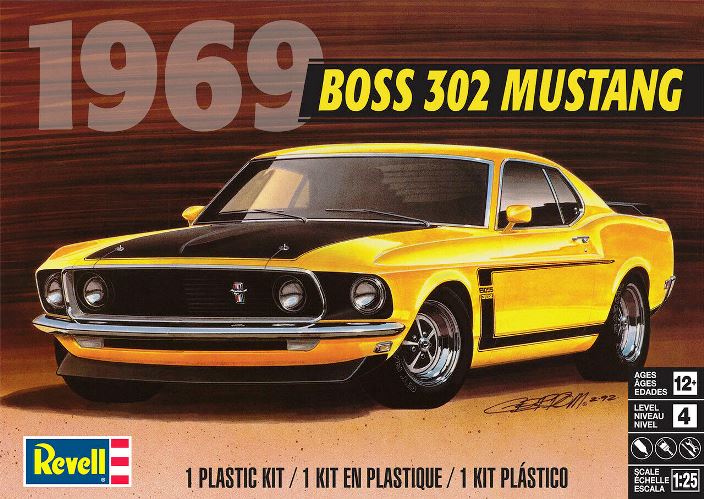 14313 Revell Автомобиль 69 Boss 302 Mustang 1/25