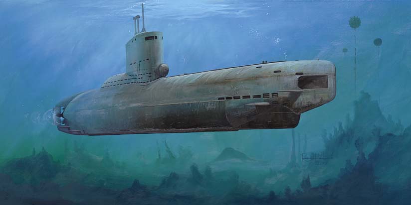114470 Моделист Немецкая  подводная  лодка тип  XXIII Масштаб 1/144