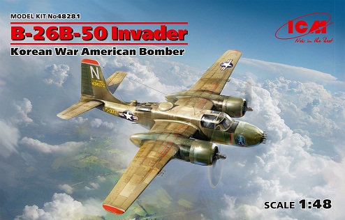 48281 ICM Американский бомбардировщик B-26B-50 Invader  Масштаб 1/48