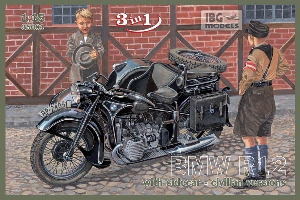 35001 IBG Models Мотоцикл BMW R12 1/35