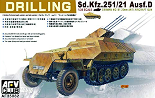 35082 AFV Club Бронетранспортер Sd.Kfz.251/21 Ausf.D Drilling 1/35