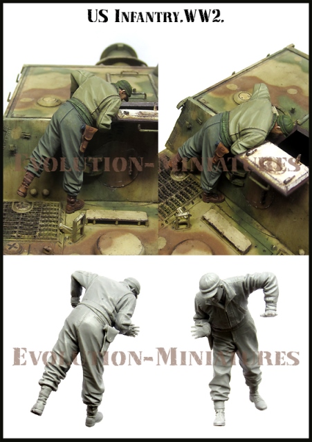EM35189 Evolution Miniatures Американский солдат 1/35