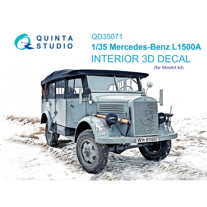 QD35071 Quinta 3D Декаль интерьера кабины Mersedes-Benz L1500A (для MiniArt) 1/35