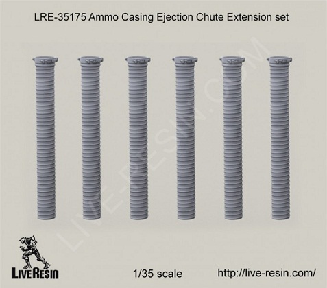 LRE35175 Live Resin Набор гибких труб для сброса стреляных гильз  1/35