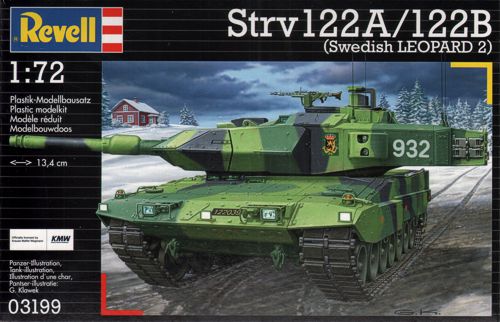 Сборная модель 03199 Revell Танк 122A / 122B (Швеция, Леопард 2) 