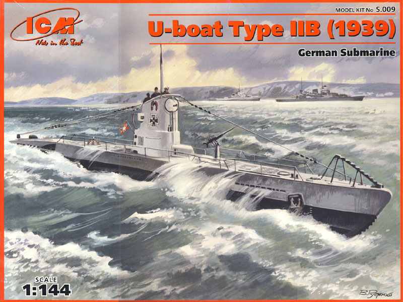 S.009 ICM Германская подводная лодка U-Boat Type II В Масштаб 1/144