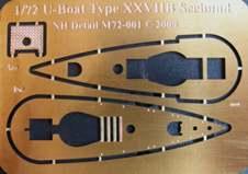 M72001 NHDetail U-Boat Type XXVIIB Seehund Detail Set (for Revell/ICM) 1/72