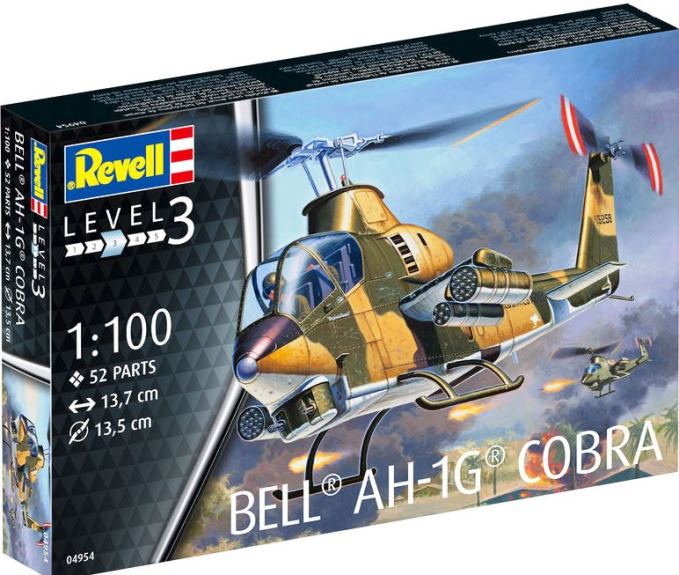 04954 Revell Американский ударный вертолёт Bell AH-1G Cobra 1/100