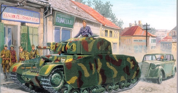 Сборная модель CB35123 Bronco Models Венгерский танк 41.M Turan II 