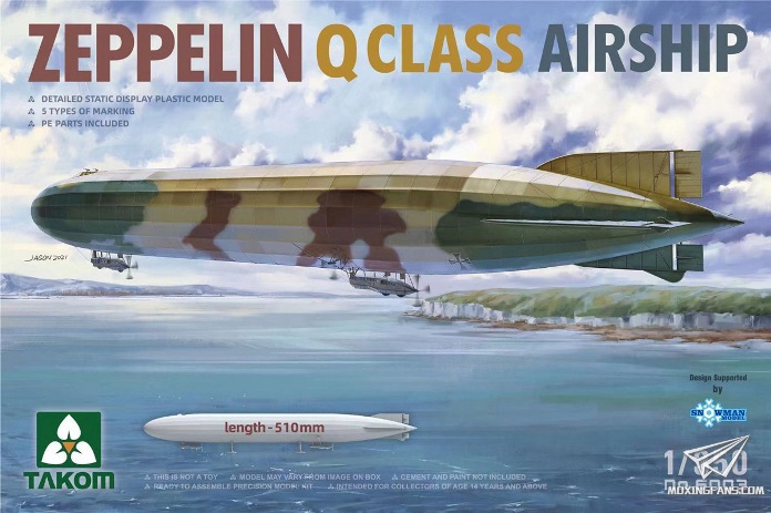 6003 Takom Дирижабль Zeppelin Q класс 1/350