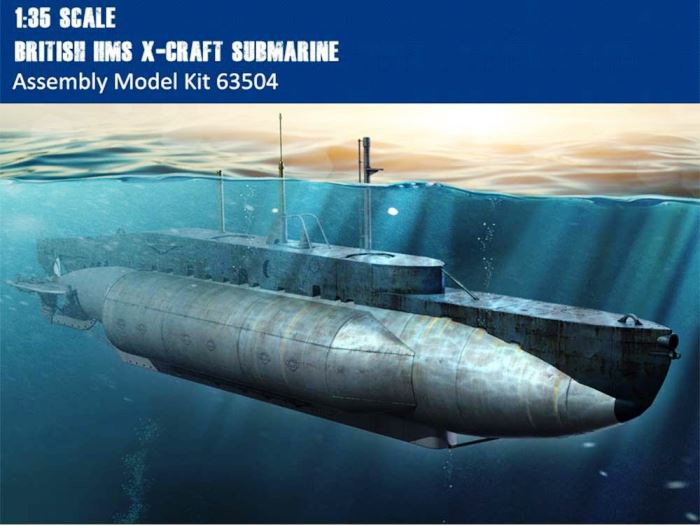 63504 Merit British HMS X-Craft Submarine  Масштаб 1/35