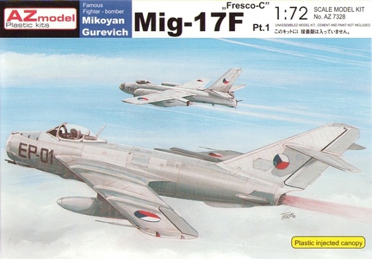 7328 AZmodel Самолет MiG-17F 1/72