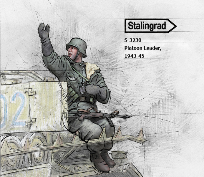 3230 Stalingrad  Командир германского взвода 1944-45 гг 1/35
