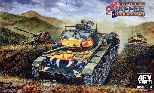Сборная модель 35209 AFV Club U.S. M24 Tank "Chaffee" (Korean War)