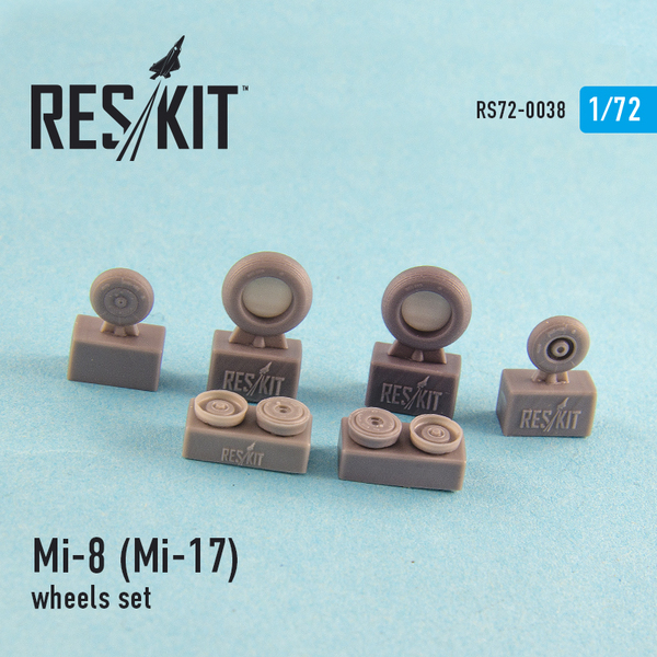 RS72-0038 RESKIT Mi-8 (Mi-17) wheels set 1/72