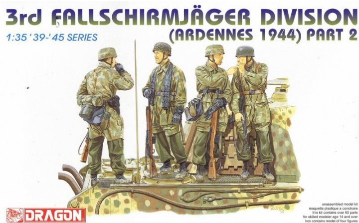 6143 Dragon 3rd Fallschirmjager Division (Ardennes 1944) Part 2 1/35