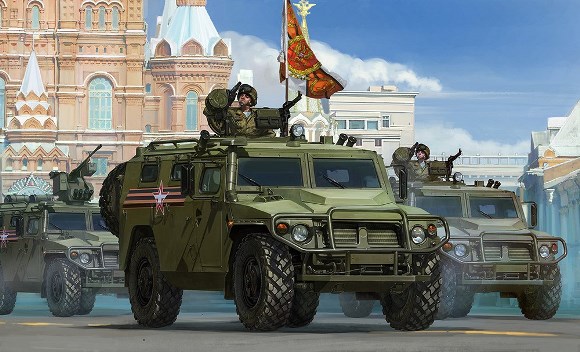 Сборная модель VS-008 MENG Model Российский бронеавтомобиль ГАЗ-233115 "Тигр-М"  