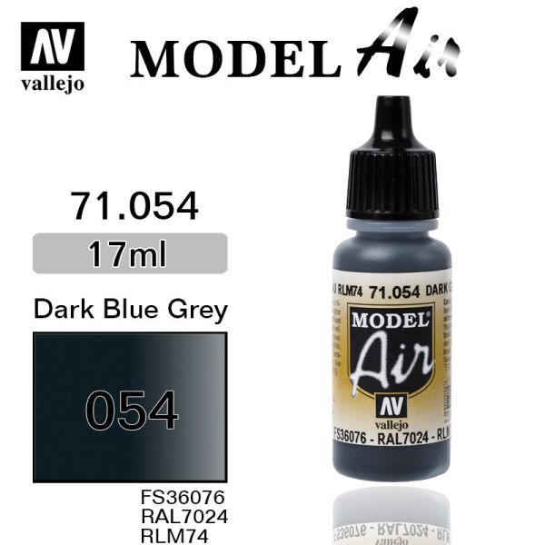 V-71054 Vallejo Краска Model Air Серо-голубая темная 17 мл
