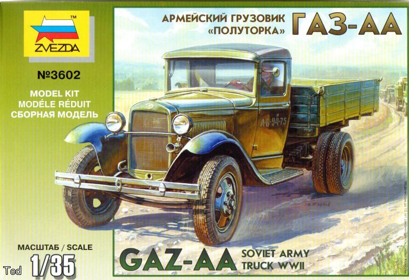 Сборная модель 3602 Звезда Грузовик ГАЗ-АА "Полуторка"