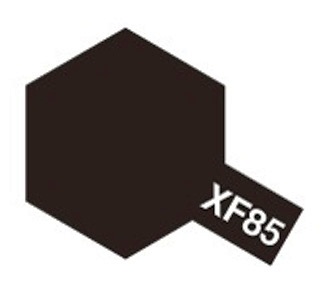 80385 Tamiya Краска эмалевая матовая XF-85 Rubber Black (Резина) 10мл.
