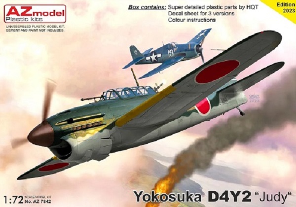 7842 AZmodel Японский самолет Yokosuka D4Y2 „Judy“ 1/72