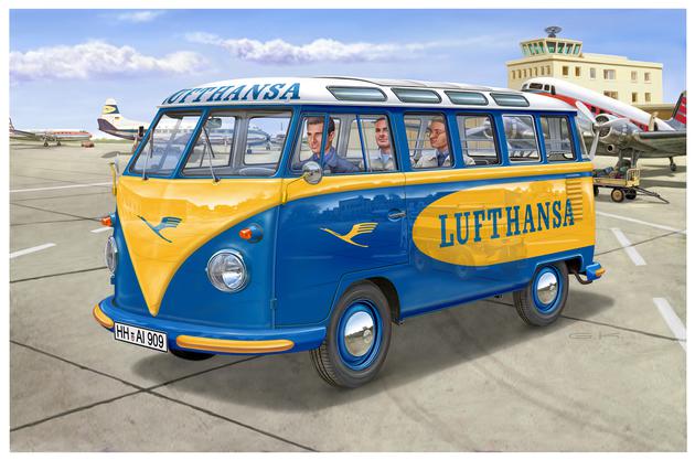07436 Revell Автомобиль Volkswagen T1 Samba Bus "Lufthansa" Масштаб 1/24