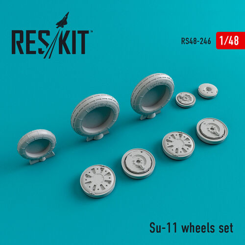 RS48-0246 RESKIT Su-11 wheels set (for Trumpeter) 1/48