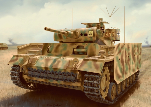 Сборная модель 6570 Dragon Немецкий танк Pz.Bef.Wg.III Ausf.J w/Schurzen 