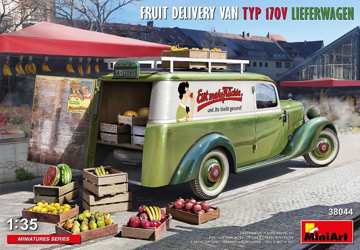 38044 MiniArt Фургон для доставки фруктов TYP 170V Lieferwagen 1/35