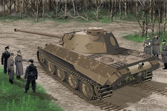 Сборная модель 6830 Dragon Танк Panther Ausf.D V2 Versuchsseriei 1/35
