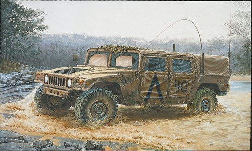 273 Italeri Американский военный автомобиль M998 Command Vehicle 1/35