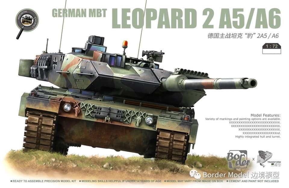 TK7201 Border Model Танк Leopard 2 A5/A6 1/72