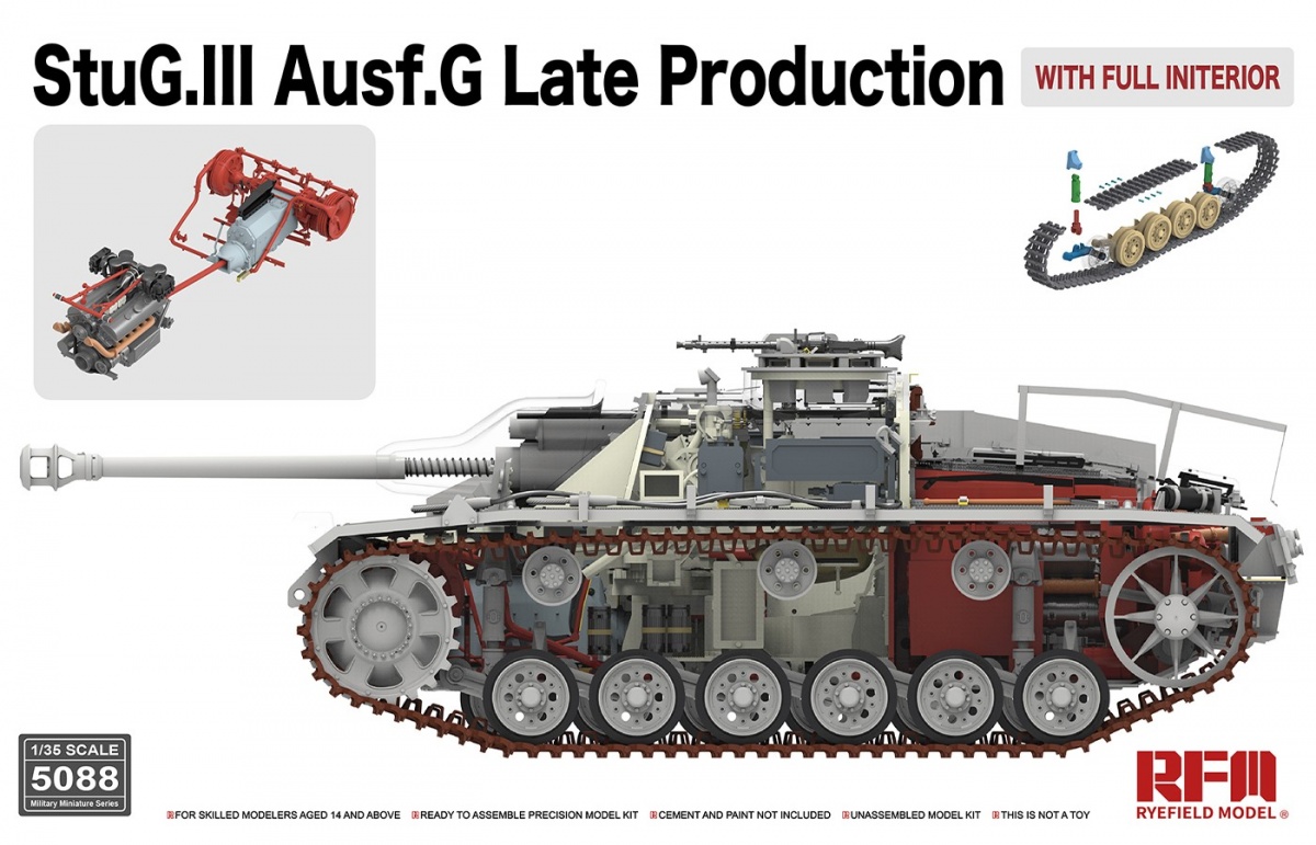5088 RFM Самоходное орудие StuG.III Ausf.G Late Production (полный интерьер) 1/35