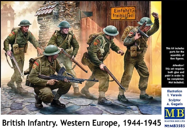 3585 Master Box Британская пехота. Западная Европа, 1944-1945 гг 1/35