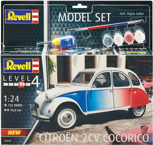 67653 Revell Подарочный набор автомобиль Citroen 2CV Cocorico 1/24