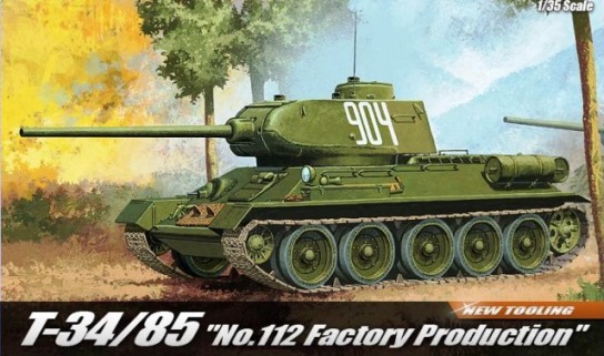 Сборная модель  13290 Academy Т-34/85 