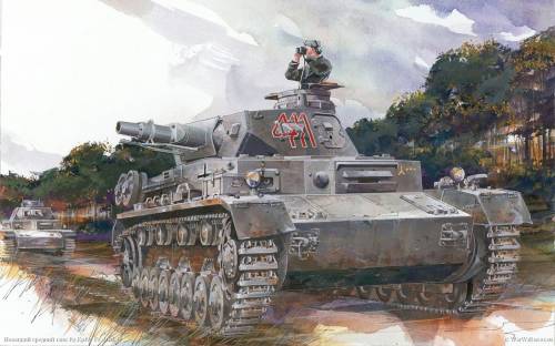 Сборная модель 6265 Dragon Немецкий танк Pz.Kpfw.IV Ausf.D