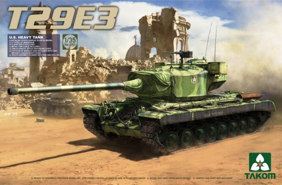 Сборная модель 2064 Takom Американский танк T29E3  