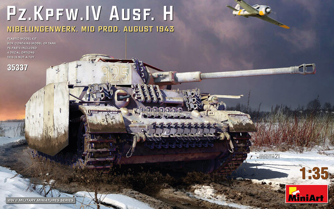 35337 MiniArt Танк Pz.Kpfw.IV Ausf. H Nibelungenwerk. Mid Prod. (August 1943) 1/35